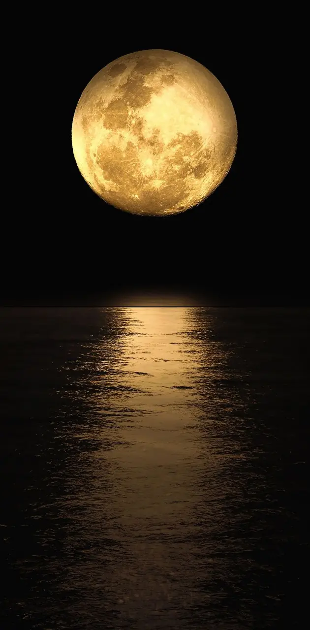 Moonshine on ocean