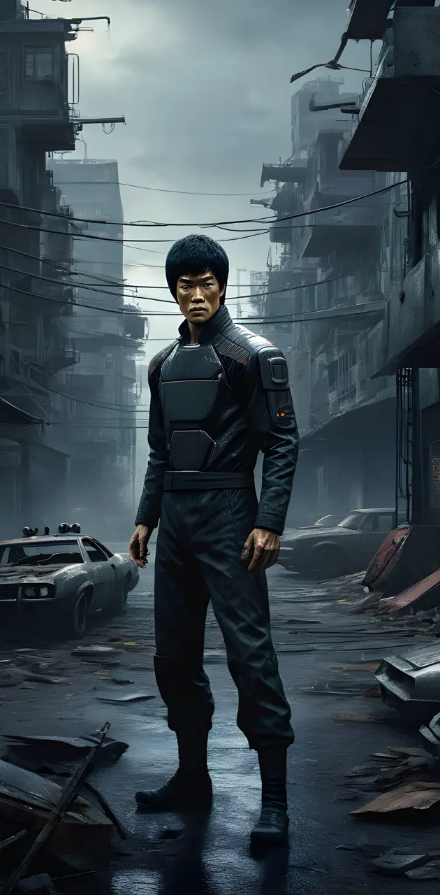 Bruce Lee dark sci-fi