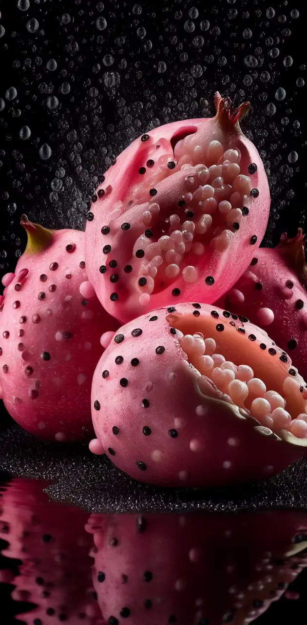 Pink fruit 3D