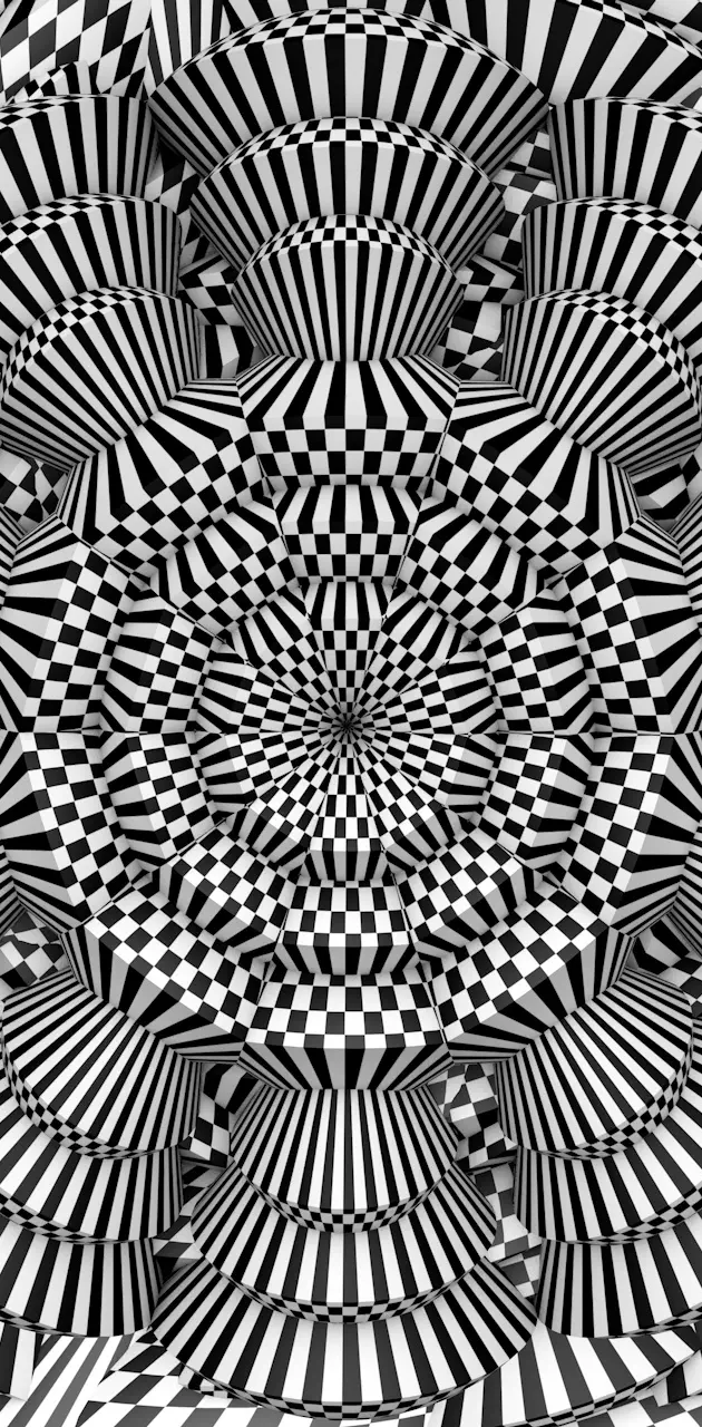 Spiral optical art