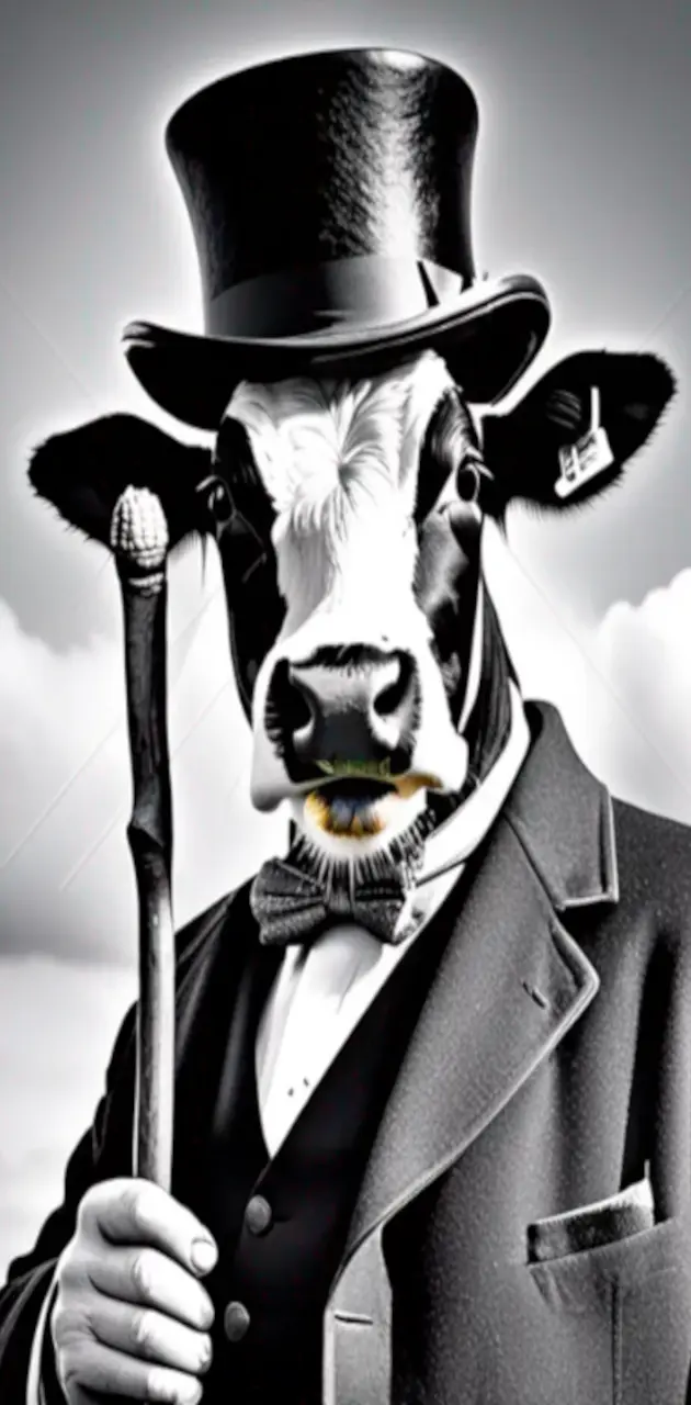 Cow in a top hat 02