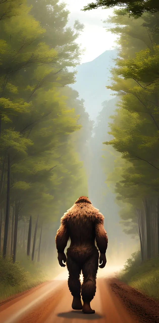 Bigfoot On A Walk