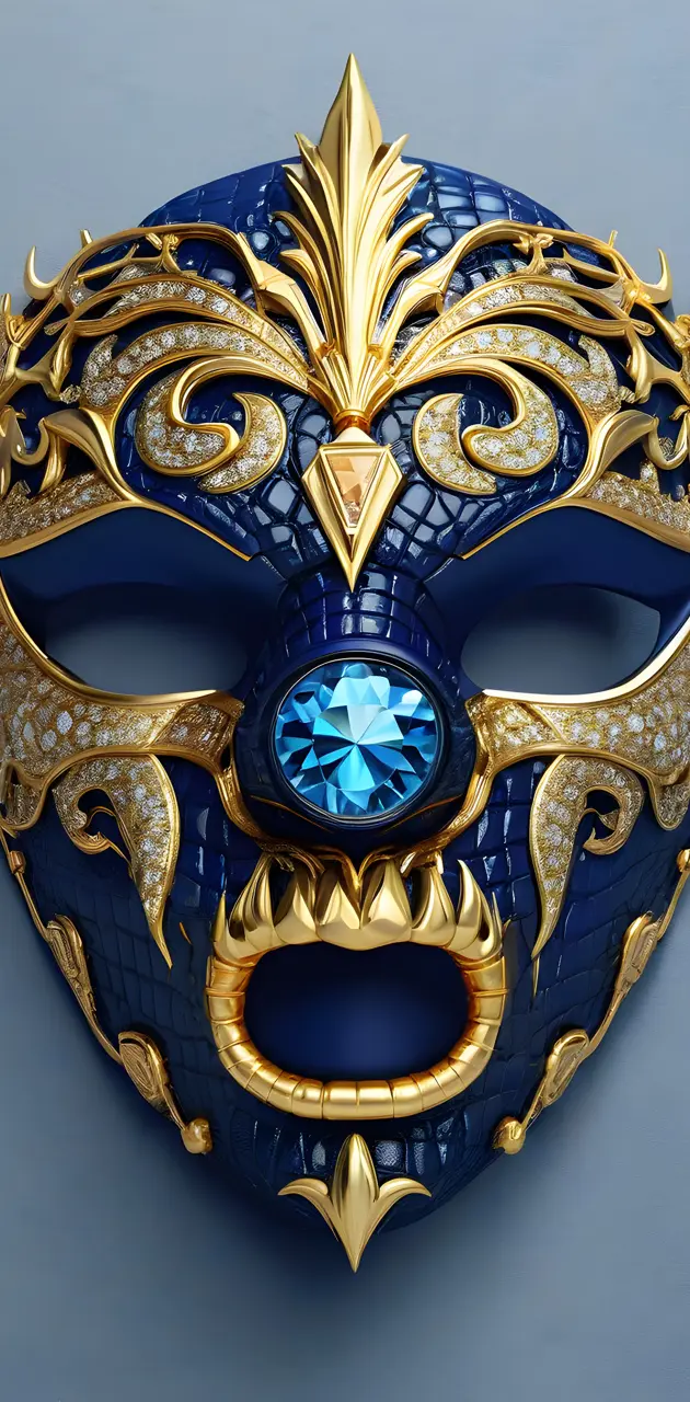 a close-up of a mask