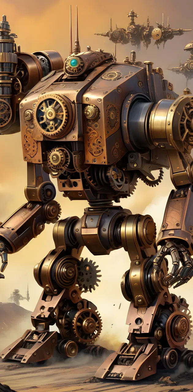 Steampunk Mechanical Robot