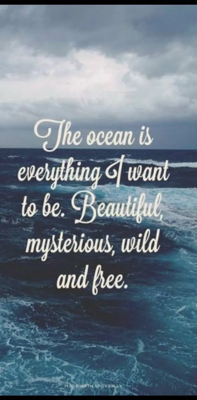 Ocean is beautiful 