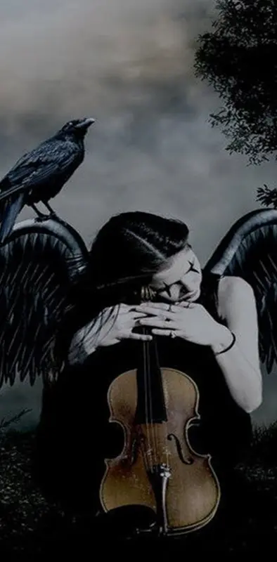angel and music