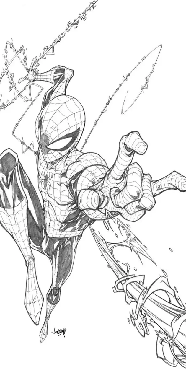 Spiderman drawing