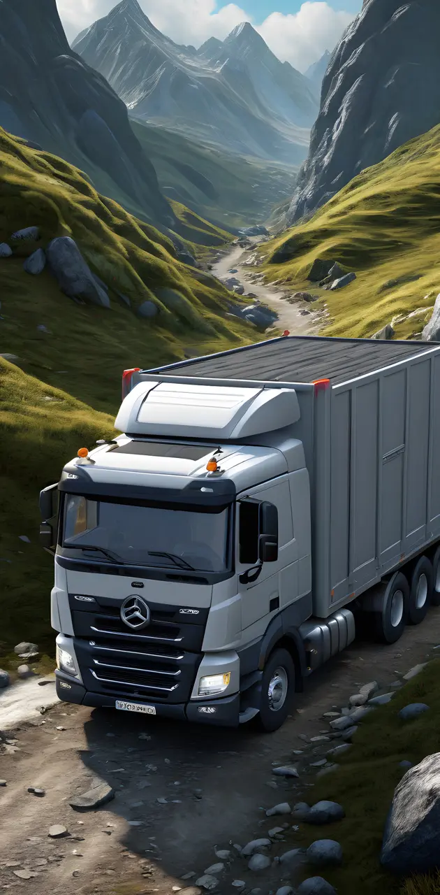 camion in the Mountain