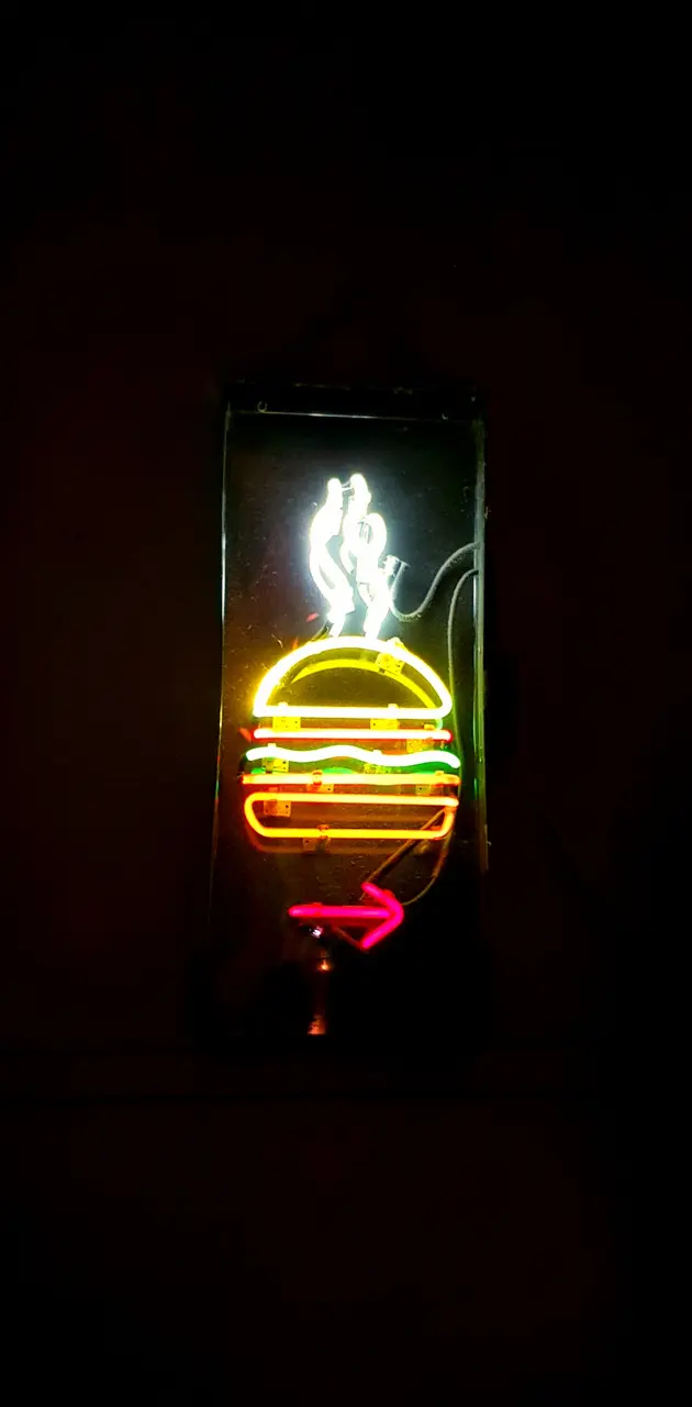 Neon burger