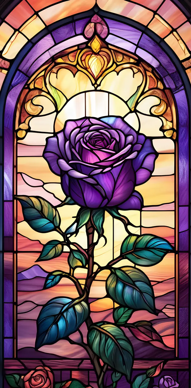 stained rose