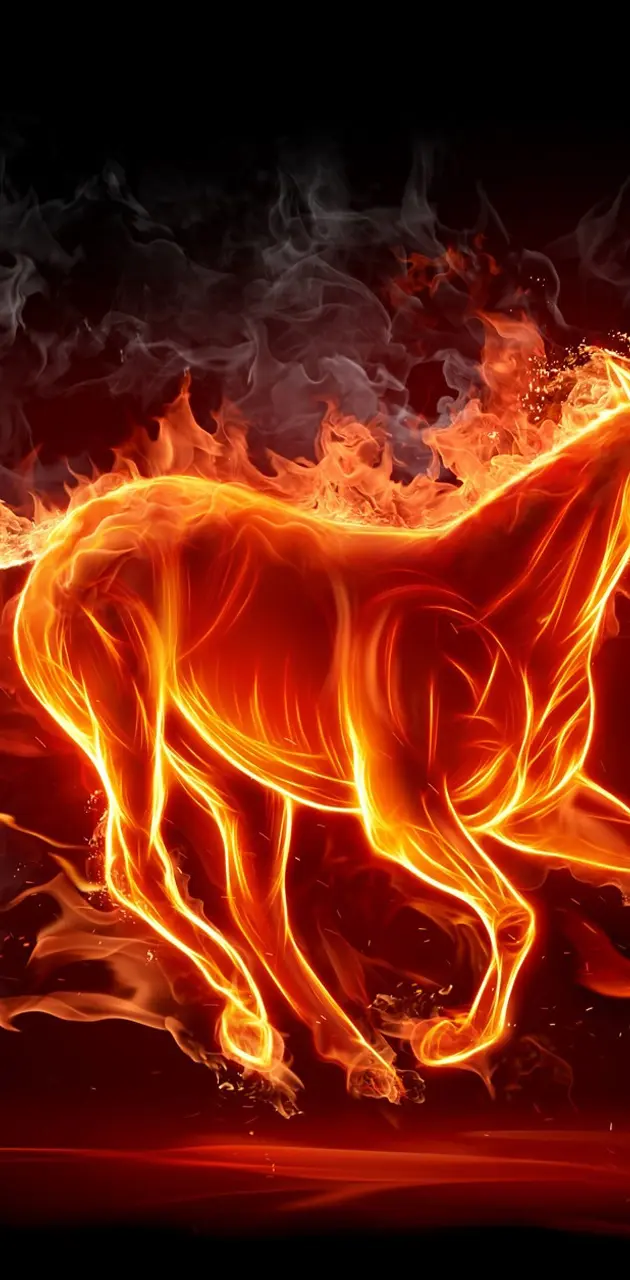Flaming Horse Hd
