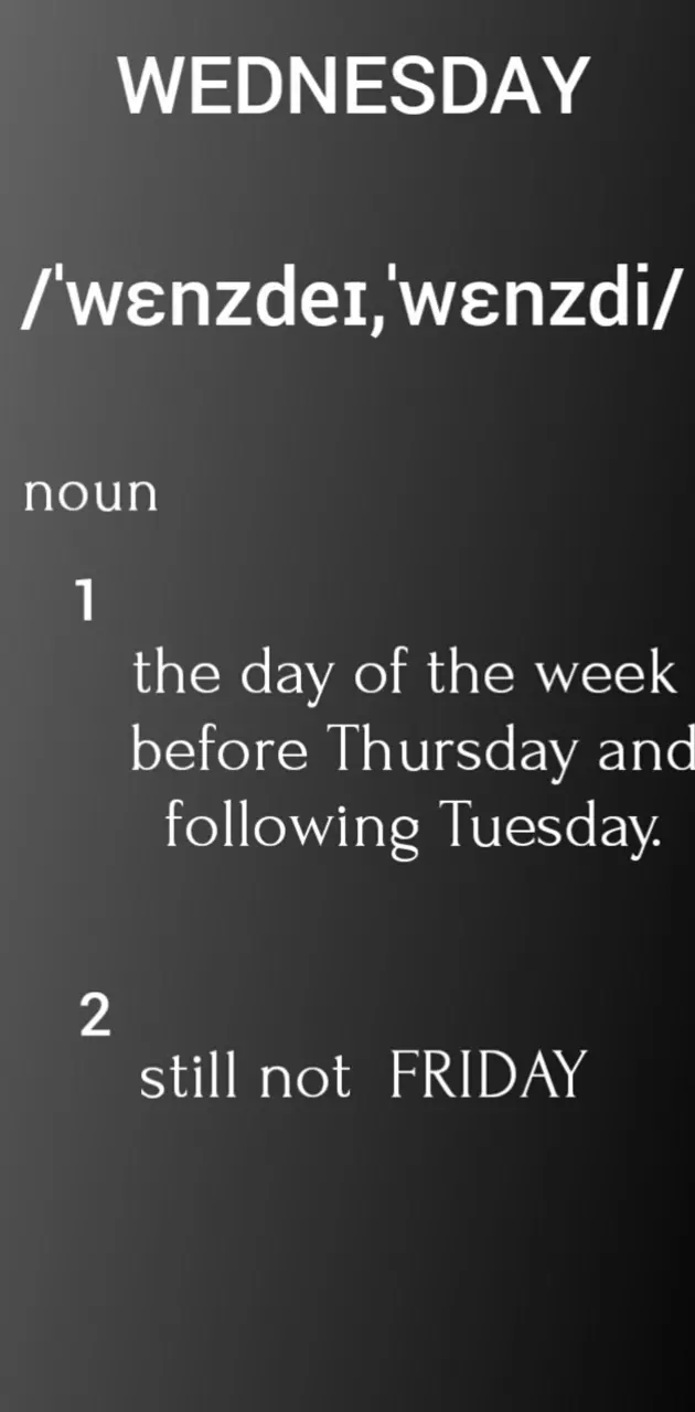 Wednesday meaning 