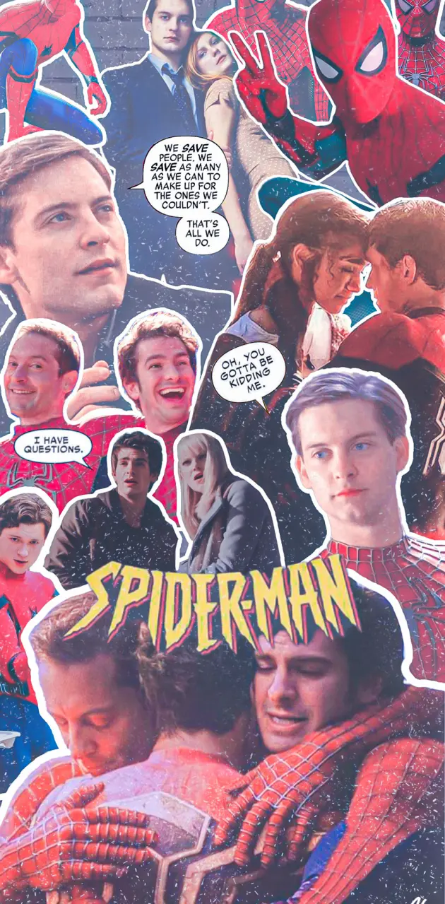 spiderman collage