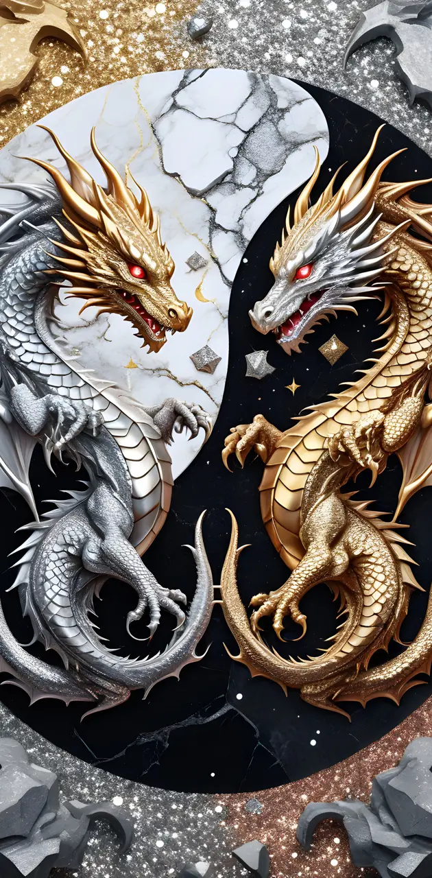 gold/silver dragons