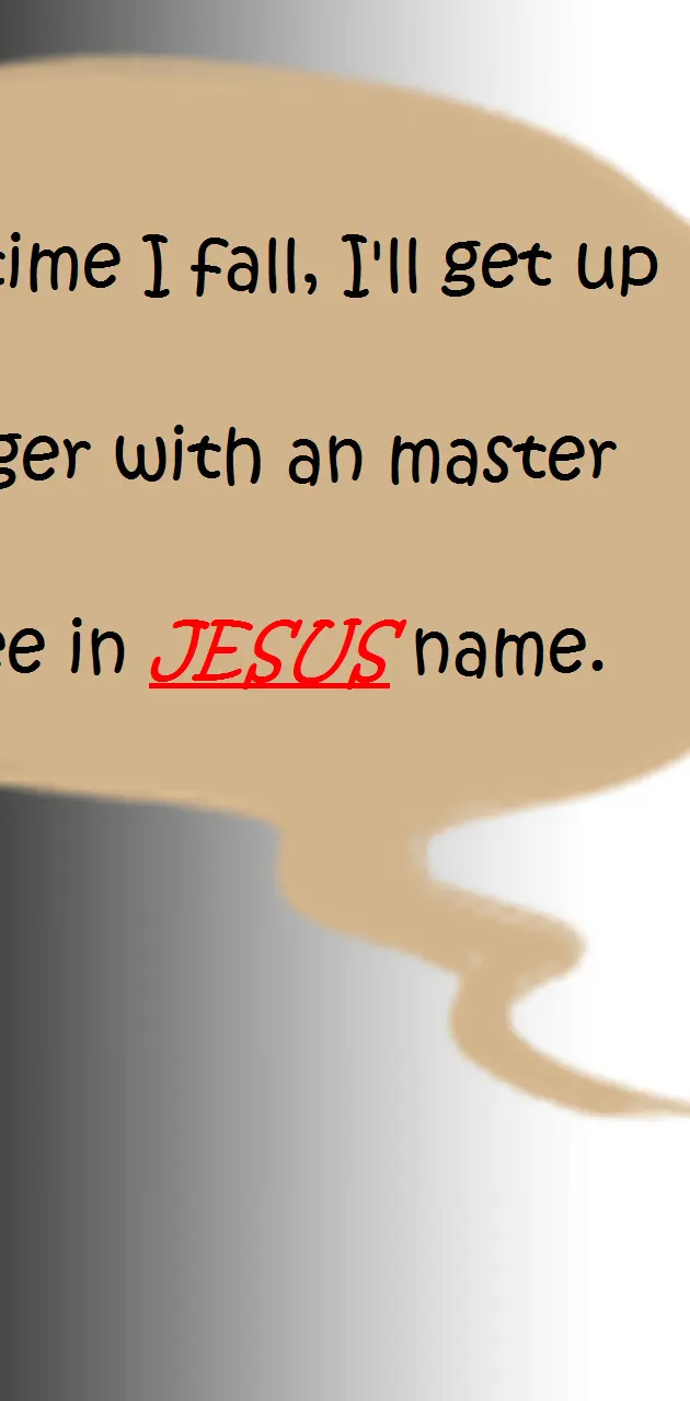 degree in JESUS name