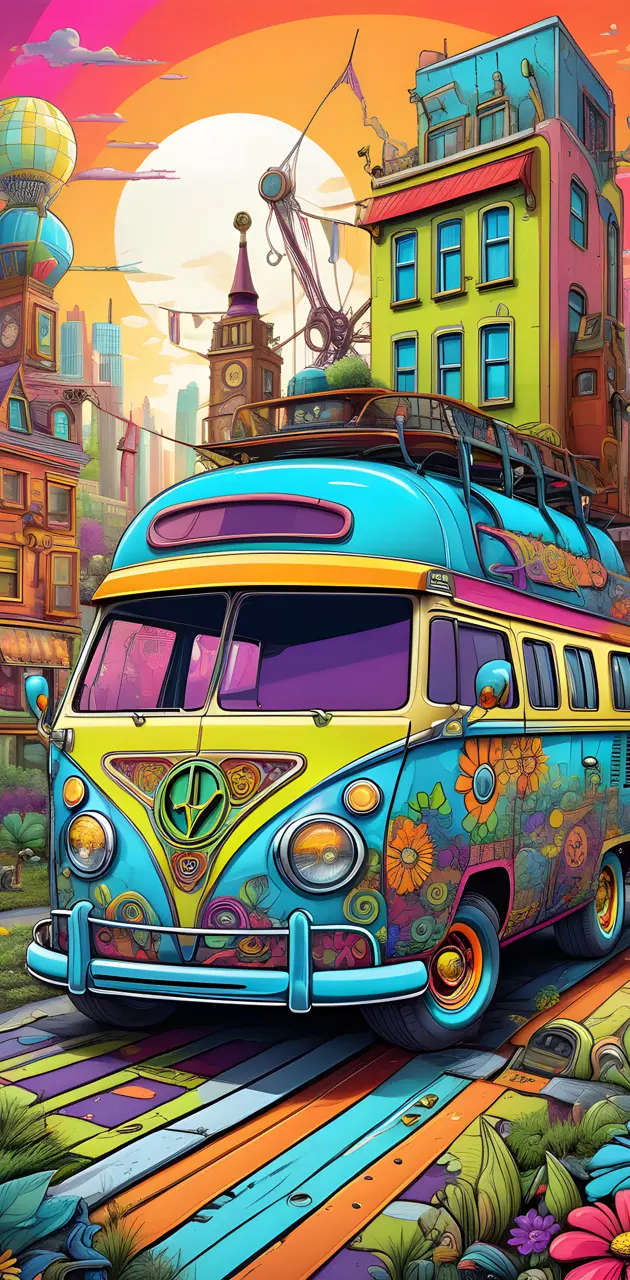 hippy VW van