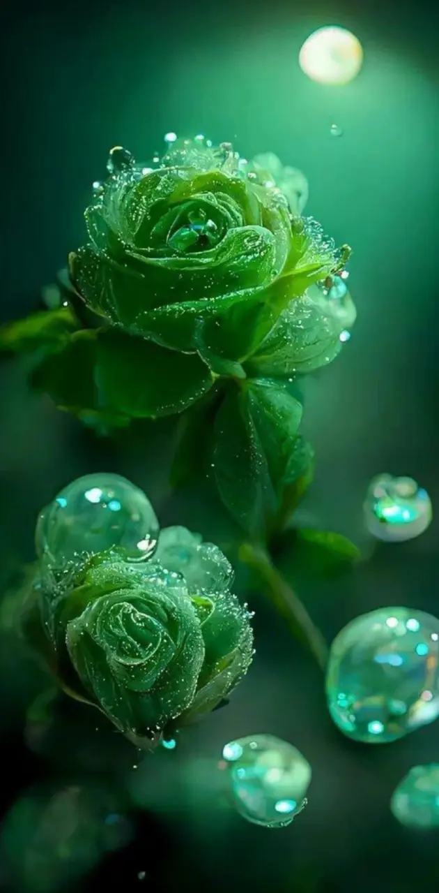 Green roses