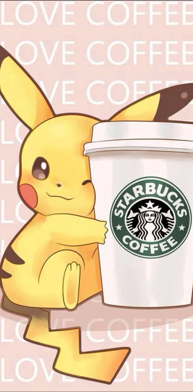 Pikachu and coffee