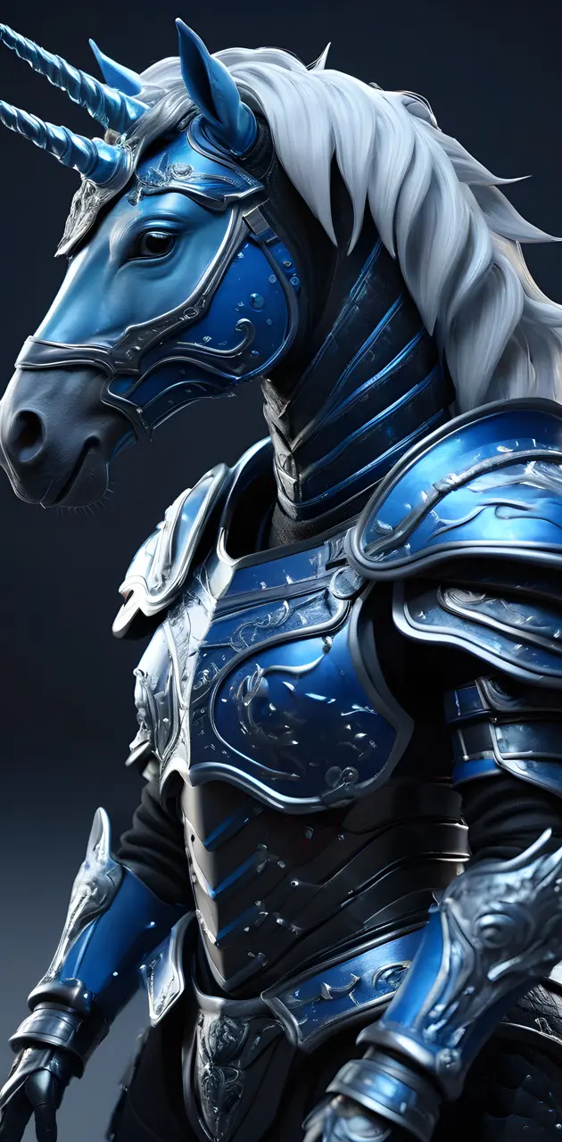 anthro horse blue