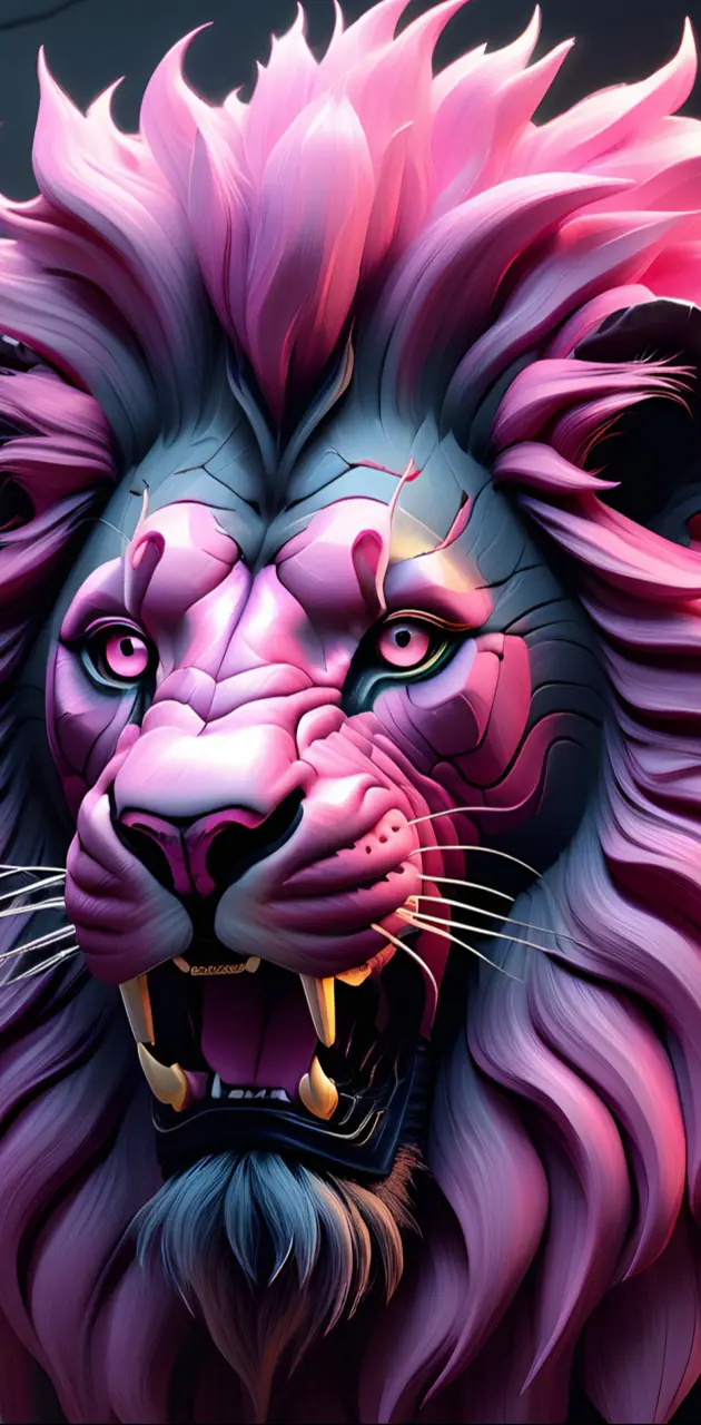 Lion in Pink