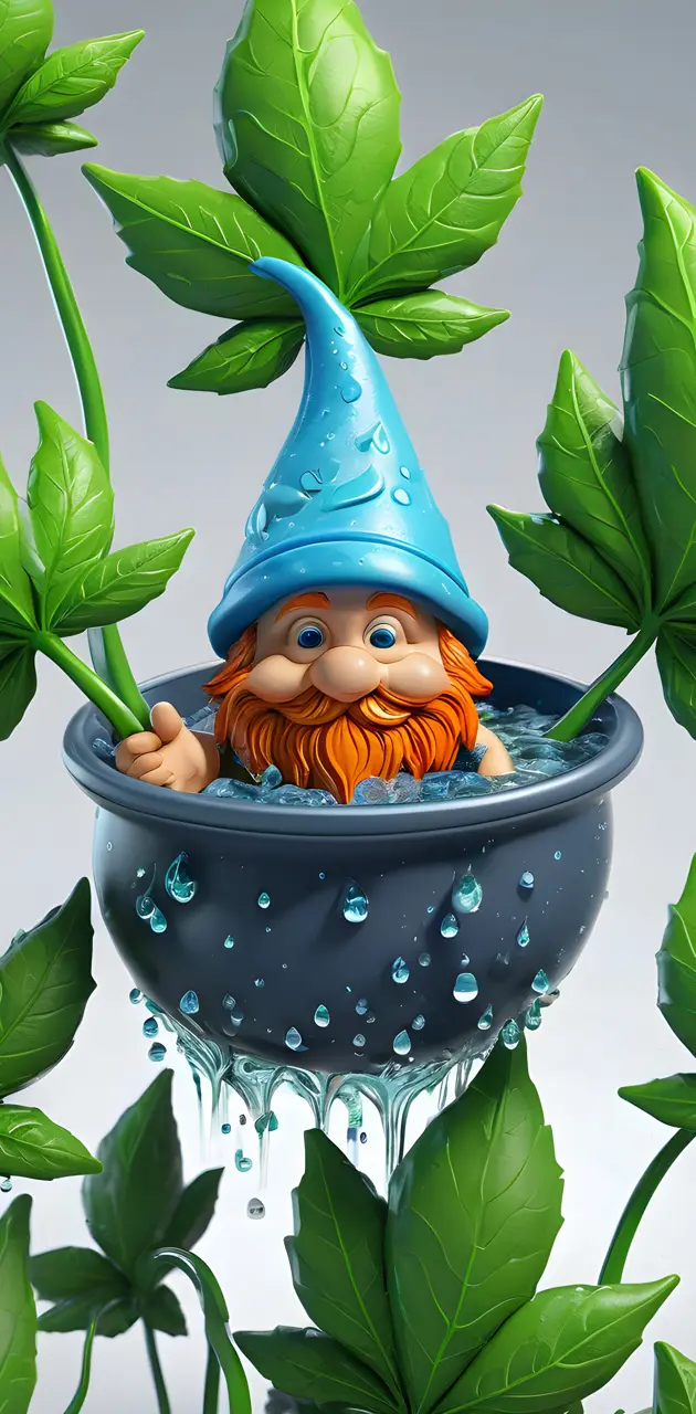 a toy figurine on a planter