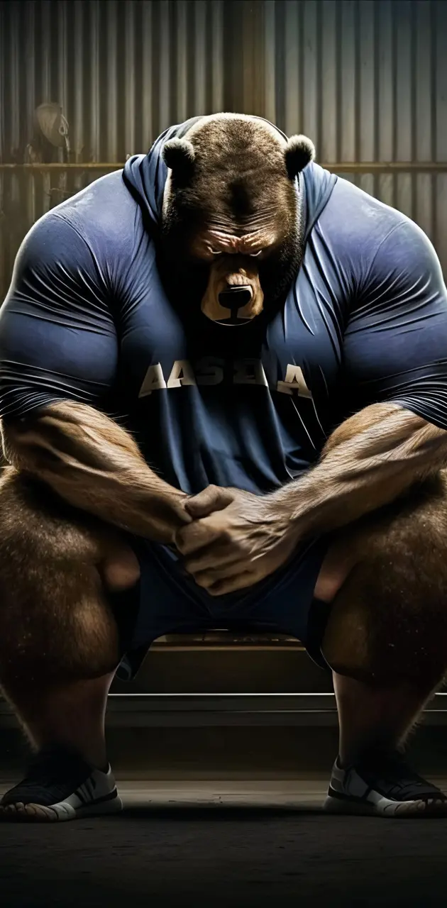 Bodybuilding bear