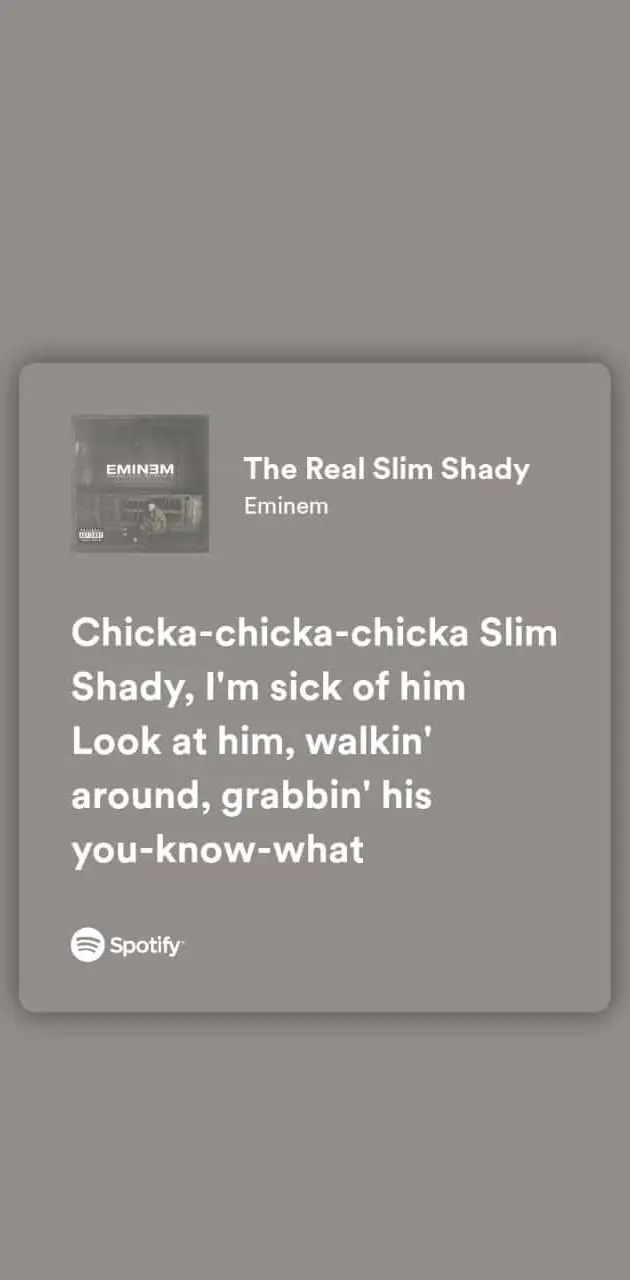 Spotify Lyrics Eminem
