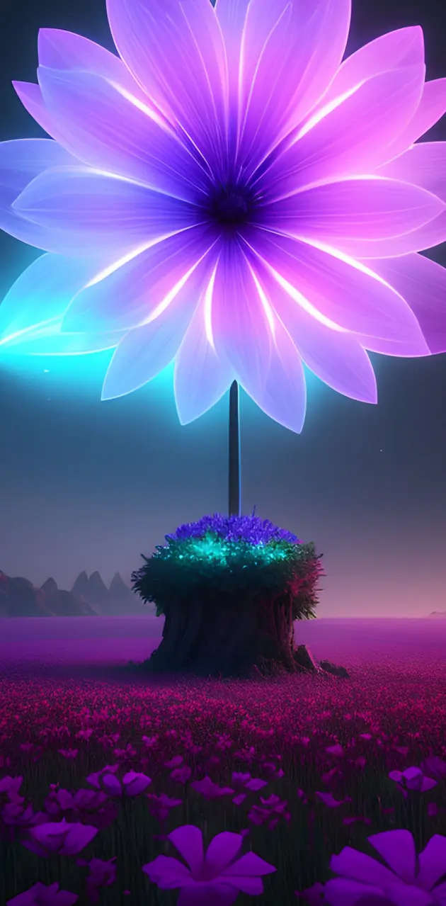 3d xray fantasy flower