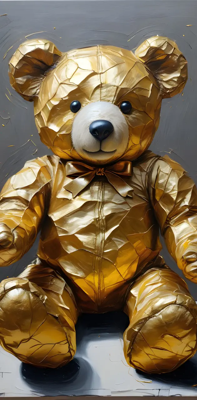 a teddy bear wearing a yellow dress
