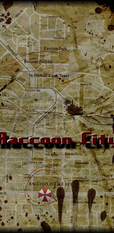 Raccoon City Map