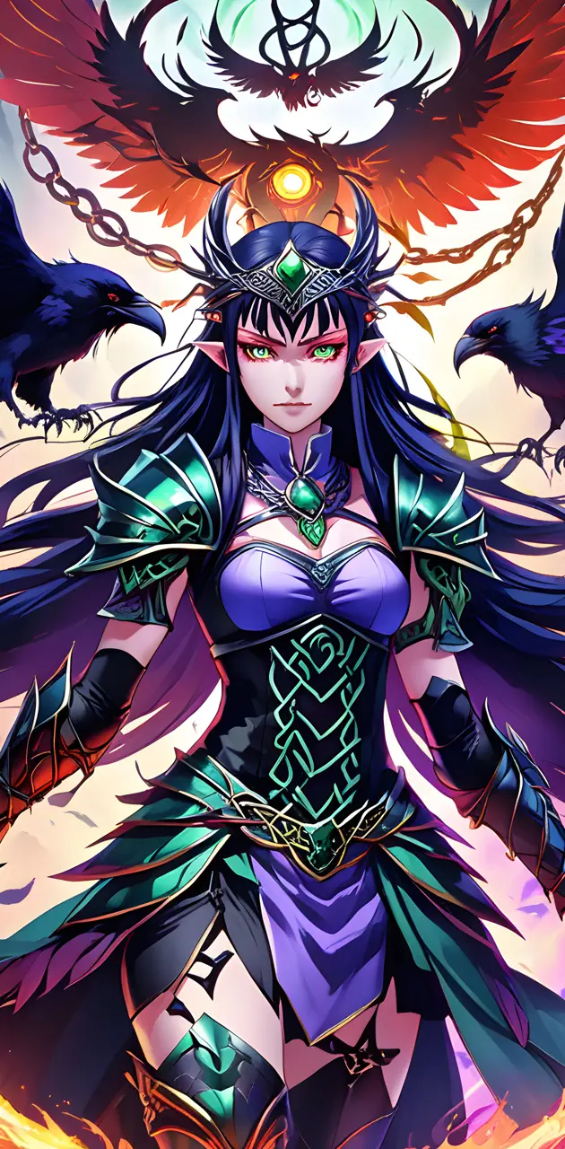 Anime Raven Queen Morrigan