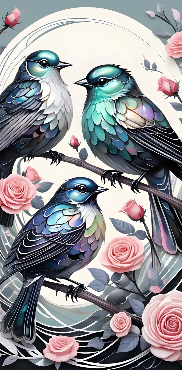 Songbirds and Flowers