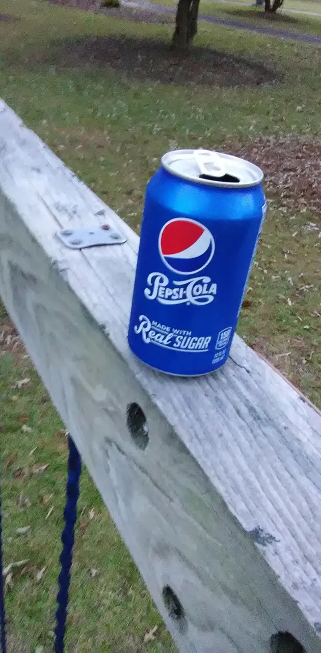 Pepsi on a swing