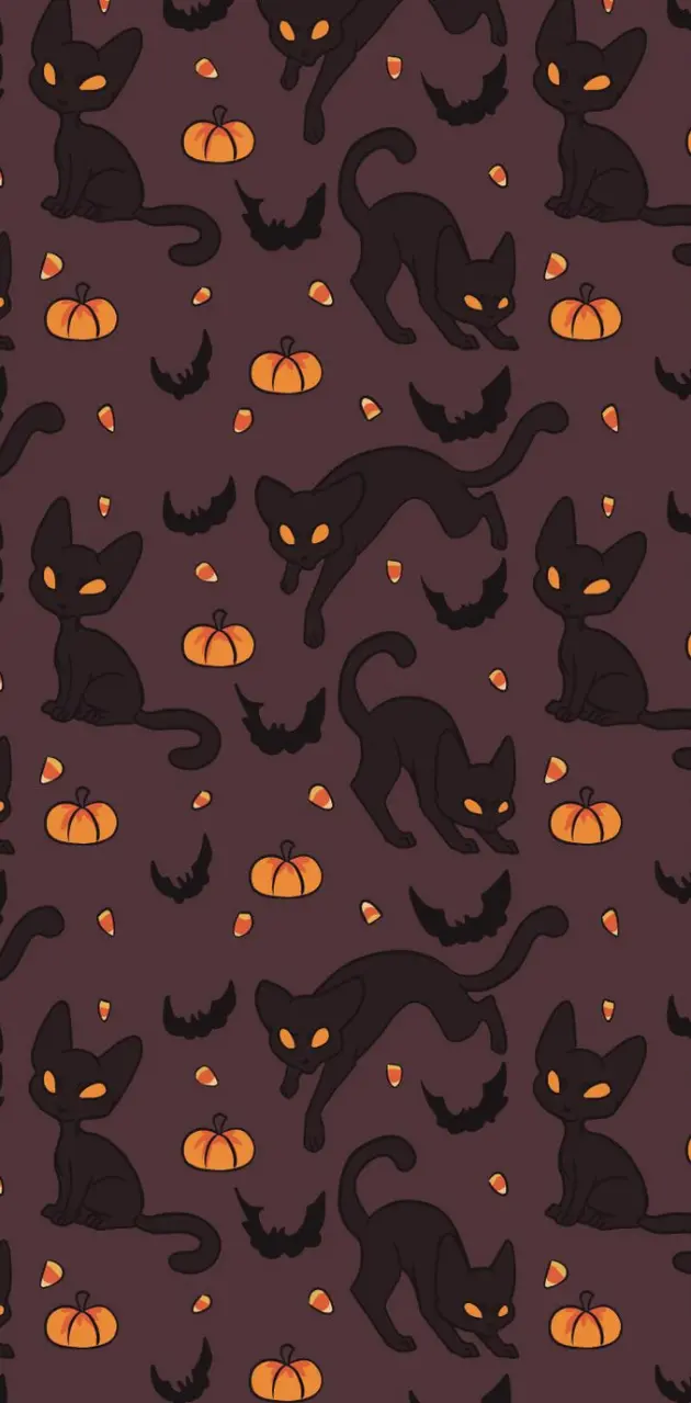 Halloween black cats