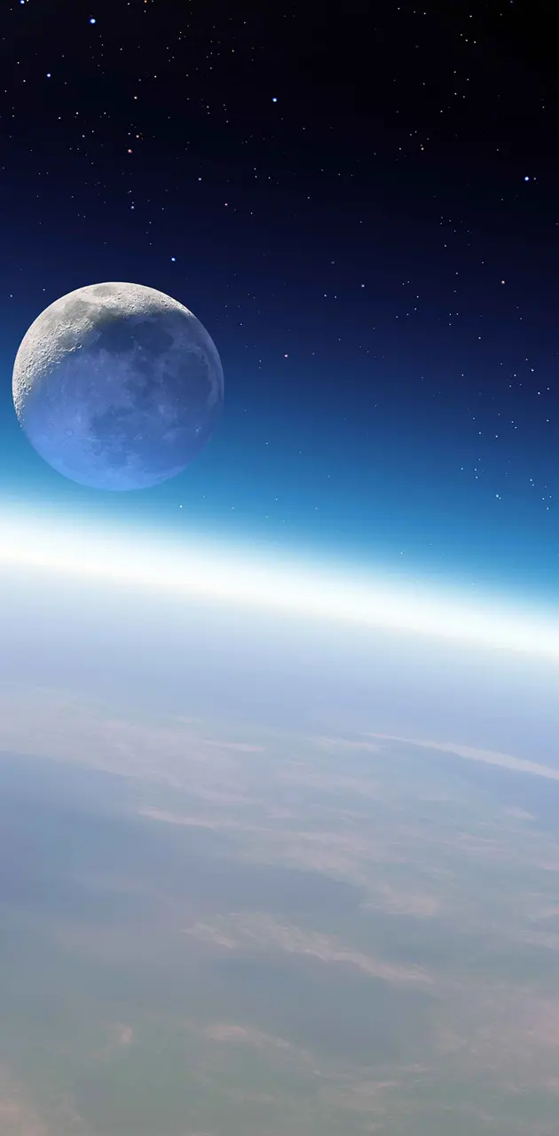 Space moon sky orbital
