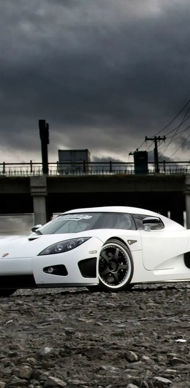 White Koenigsegg