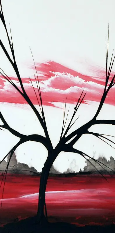 Abstract Red Tree