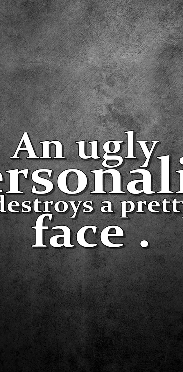 ugly person