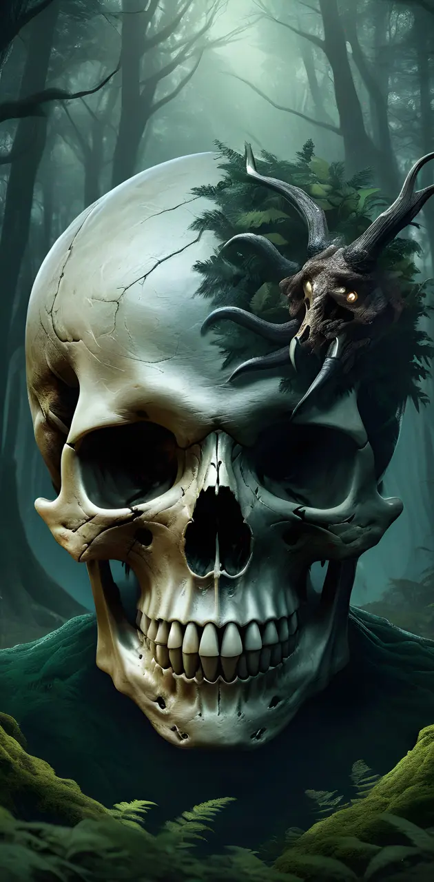 Monster in skull