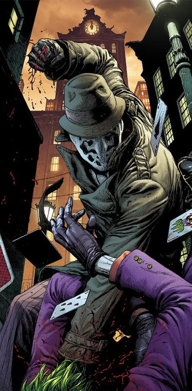 Rorschach hits Joker