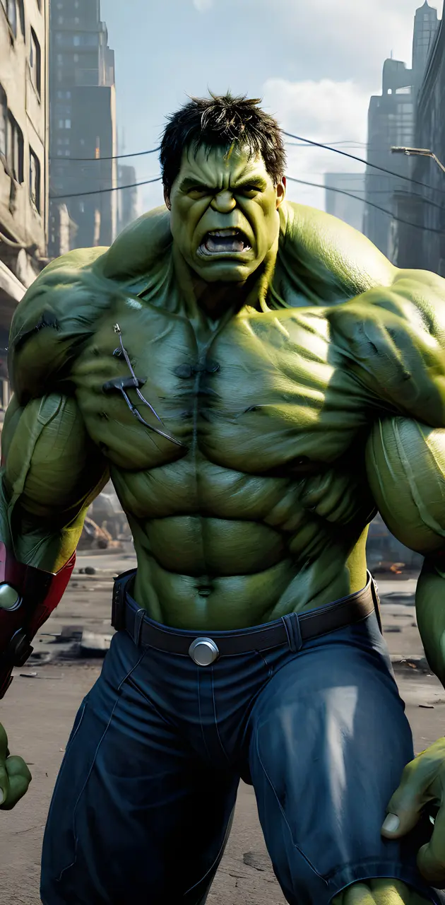 Incredible Hulk furious