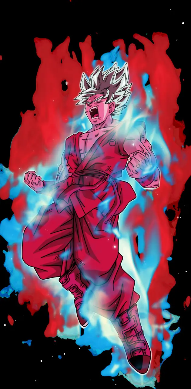 Goku kaioken blue 4K