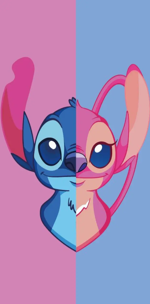 Stitch and Angel wallpaper by QueenAlphaWolfblood - Download on ZEDGE ...