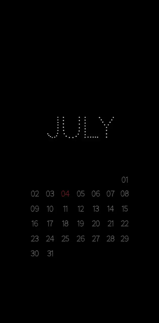 July US Calendar