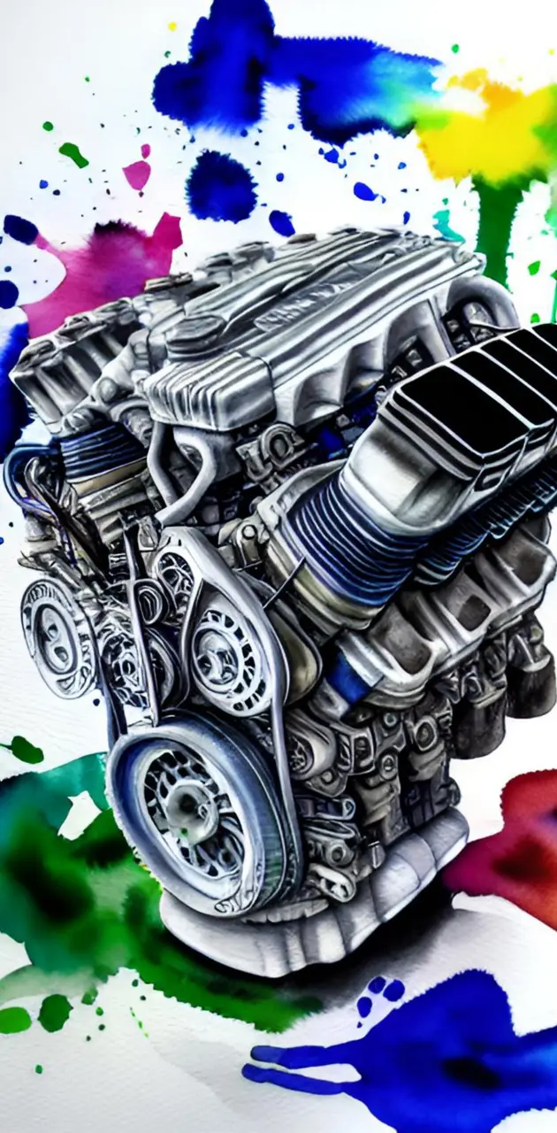 Engine art - V6