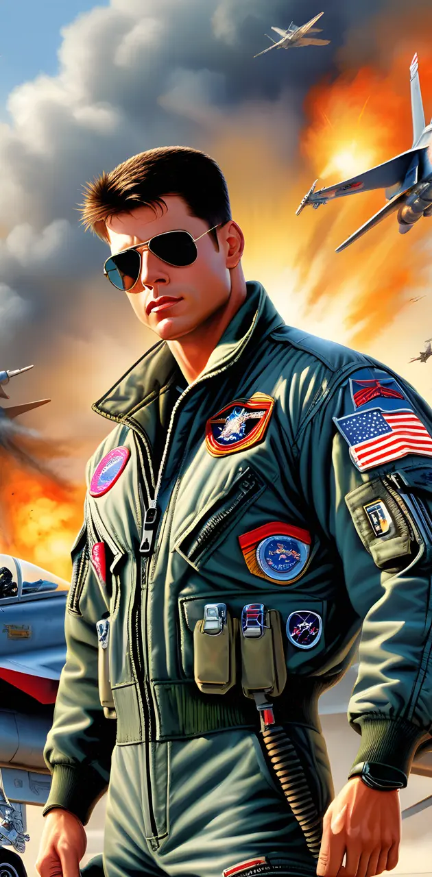 a nice and beautiful picture of Maverick from top Gun