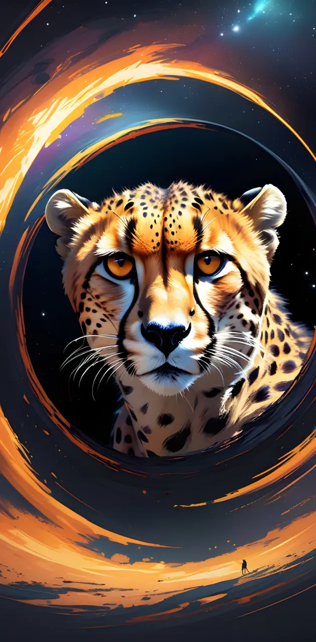 Cheetah on black hole