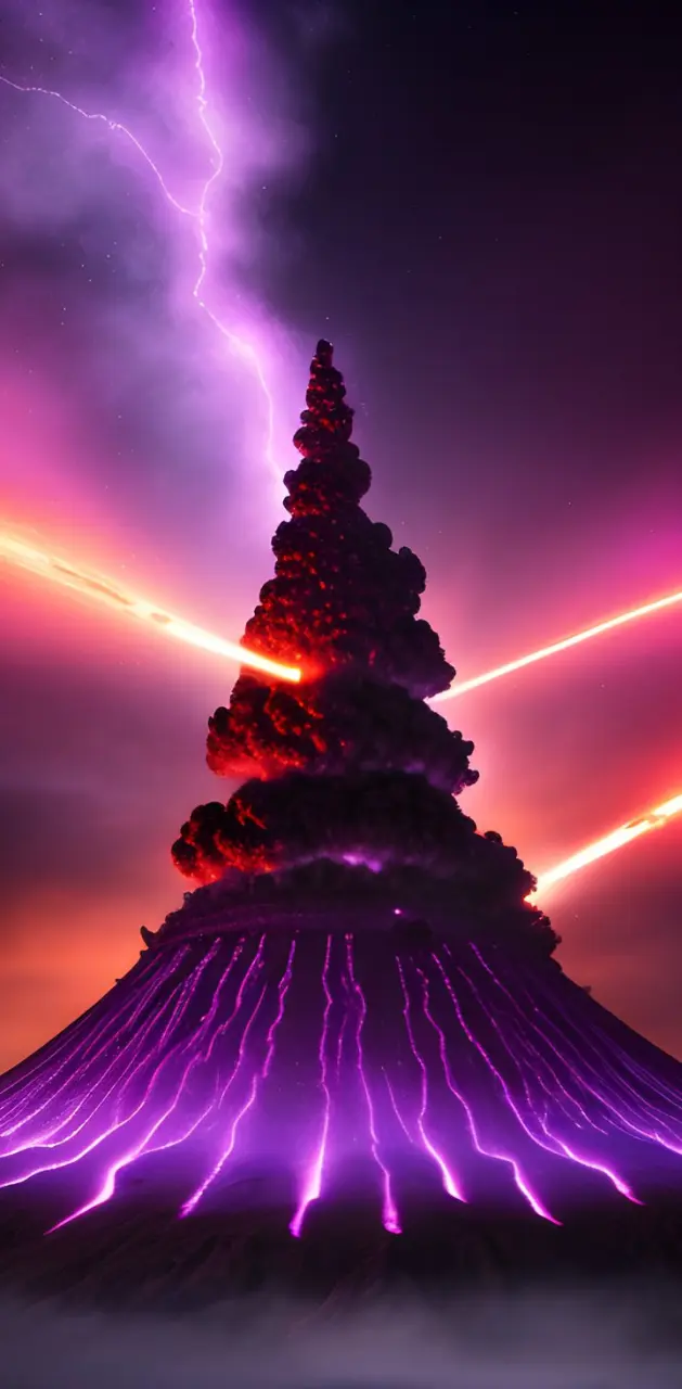 Red and Purple valcano