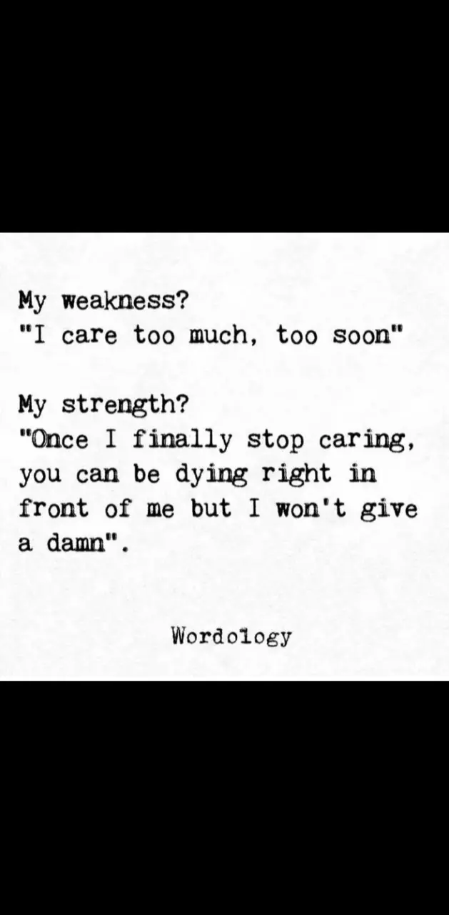 Weakness sad