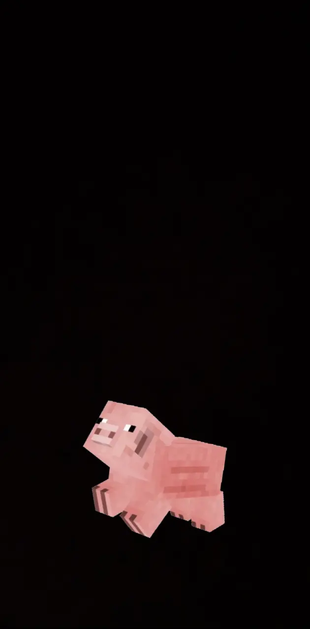 minecraft pig iphone wallpaper